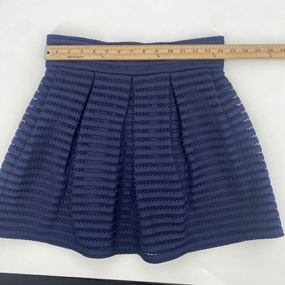 Freestyle Revolution Juniors Size M Punk Party Skirt Eyelet Navy Blue NWT - Picture 4 of 10